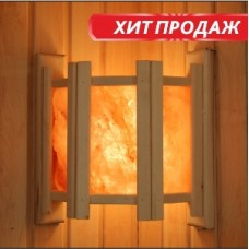 Абажур угловой с гималайской солью с 3 плитками АУС-3П Абажур угловой с гималайской солью с 3 плитками АУС-3П
