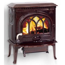 Чугунная печь-камин JØTUL F 3 CB коричневая майолика (Норвегия) - ВИДЕО Чугунная печь-камин JØTUL F 3 CB коричневая майолика (Норвегия) - ВИДЕО
