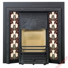 Каминная топка ART NOUVEAU TILED FIREPLACE STOVAX черный (Англия) 