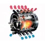 Отопительная печь АОГТ 100-200м3 со стеклом  - Везувий 