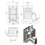 Печь для бани ASTON 16 INOX Печь для бани ASTON 16 INOX