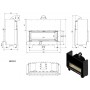 Каминная топка MB/120/G, гильотина Каминная топка MB/120/G, гильотина